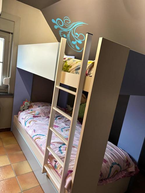 Stevig stapelbed, Huis en Inrichting, Slaapkamer | Stapelbedden en Hoogslapers, Zo goed als nieuw, Stapelbed, 100 cm, 200 cm, Ophalen