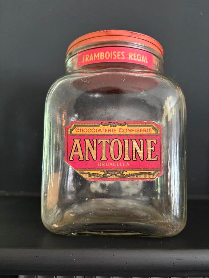 Snoeppot Antoine Bruxelles chocolaterie confiserie, Antiek en Kunst, Antiek | Woonaccessoires, Ophalen of Verzenden