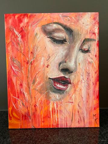 Sensueel schilderij met warme tinten Mk Art beschikbaar voor biedingen