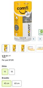 Isolatie rollen, Doe-het-zelf en Bouw, Isolatie en Afdichting, Ophalen