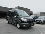 Ford Transit 2T L3-H2 2.0 TDCi 130pk 3pl Automaat Trend, Auto's, Bestelwagens en Lichte vracht, 1995 cc, Euro 6, 128 pk, Zwart