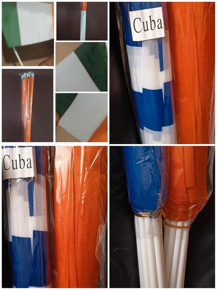 ✓ SET 700 NIEUWE VLAGGEN 350 CUBA 350 IRLANDE, Diversen, Vlaggen en Wimpels, Nieuw, Ophalen