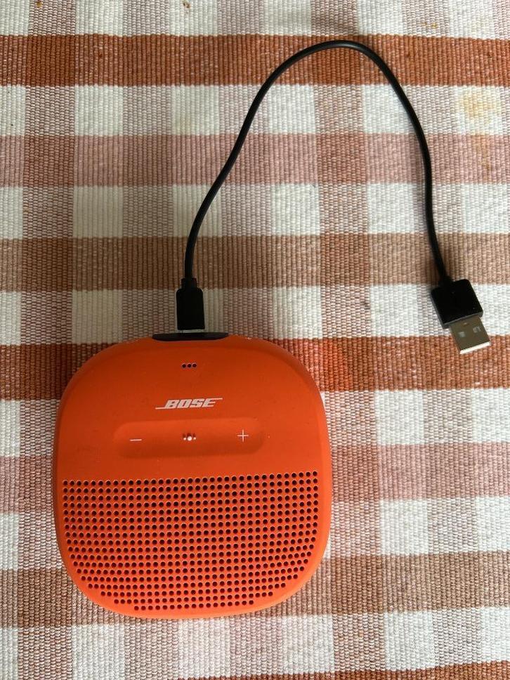 BOSE bluetooth speaker soundlink micro oranje, Audio, Tv en Foto, Luidsprekerboxen, Gebruikt, Overige typen, Bose, Ophalen of Verzenden