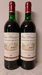 Chateau Puy Blanquet Saint-Emilion Grand gru 1989, Verzamelen, Wijnen, Ophalen, Frankrijk, Rode wijn, Vol