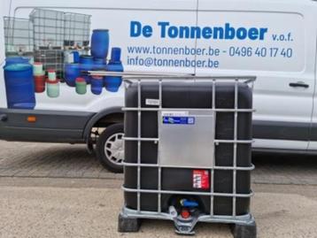 IBC noir NEW 1060 sur palette en PVC (barils, barils), 150 litres ou plus, Enlèvement, Neuf, Synthétique