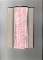 Galon wit met roze, Enlèvement ou Envoi, Neuf