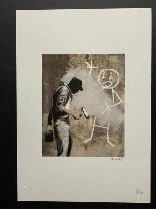 Banksy litho ( 35 X 50 cm), Antiek en Kunst, Kunst | Litho's en Zeefdrukken, Ophalen of Verzenden