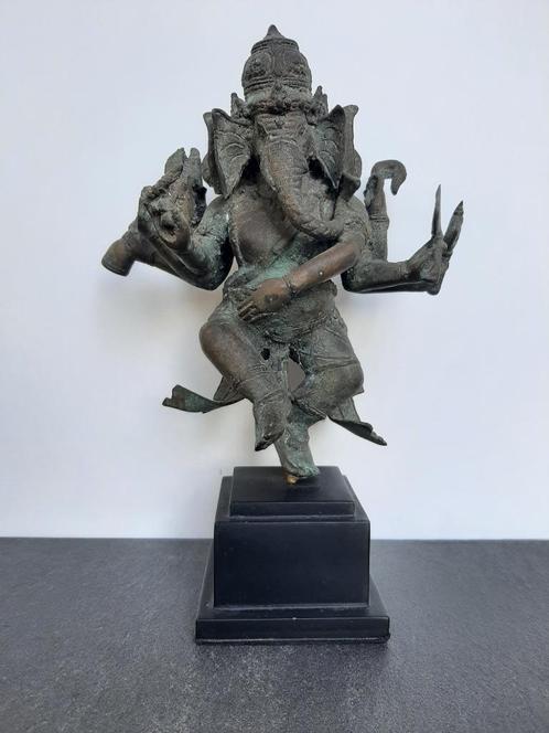 Ganesh à 3 faces/trigana/statue en bronze, Maison & Meubles, Accessoires pour la Maison | Statues de Bouddha, Enlèvement ou Envoi