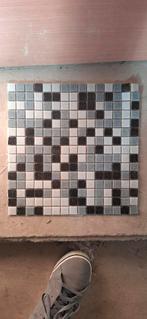 Glasmozaïektegels zwart/grijs/wit, Doe-het-zelf en Bouw, Tegels, Ophalen