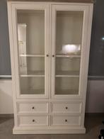 Witte vitrinekast, Huis en Inrichting, Kasten | Vitrinekasten, Ophalen, Gebruikt