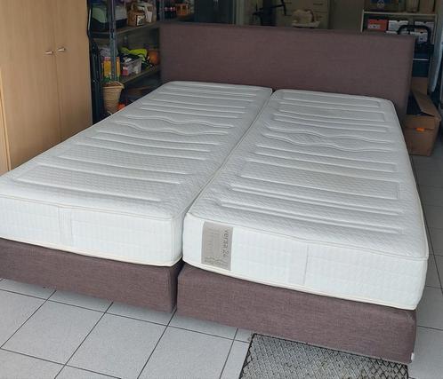 Auping Boxspring tweepersoonsbed, Huis en Inrichting, Slaapkamer | Boxsprings, Bruin, Ophalen
