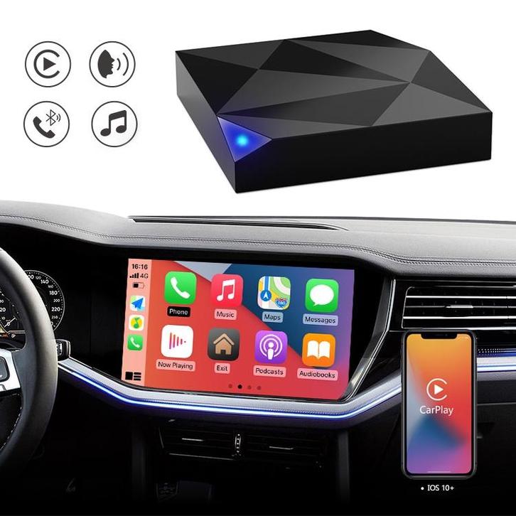 Wireless Apple CarPlay Adapter dongle voor iPhone, Autos : Divers, Autoradios, Comme neuf, Enlèvement
