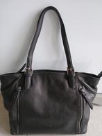 Sac en cuir de vachette FUCHSIA Paris, Ophalen of Verzenden, Zo goed als nieuw, Zwart, Handtas