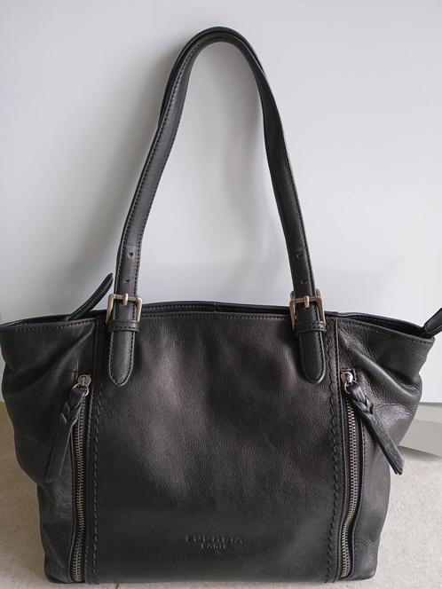 Sac en cuir de vachette FUCHSIA Paris, Handtassen en Accessoires, Tassen | Damestassen, Zo goed als nieuw, Handtas, Zwart, Ophalen of Verzenden