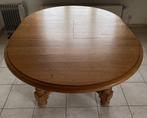 Ronde tafel in eik, 1m20 uittrekbaar tot 1m64, Huis en Inrichting, Ophalen, Gebruikt, 100 tot 150 cm, Eikenhout