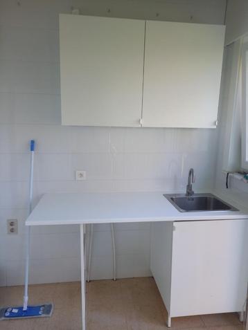 Meuble sous-vasque de cuisine pour évier, Enlèvement, Utilisé, Blanc