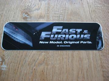 Vintage Sticker Fast & Furious 