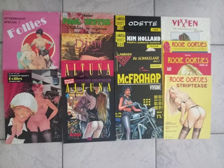 Erotische stripverhalen, Boeken, Stripverhalen, Zo goed als nieuw, Meerdere stripboeken, Ophalen