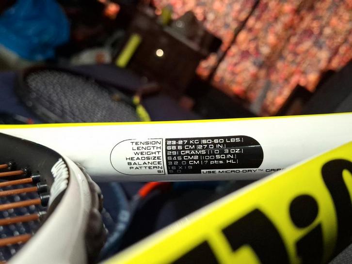 Set van 2 Wilson nCode nPro Team Rackets – Grip L3 – Topstaa, Sport en Fitness, Padel, Ophalen