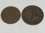 Autriche 1 grochen 1937 et 2 grochen 1925, Enlèvement ou Envoi