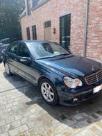 Mercedes C 200D Classic, Auto's, Voorwielaandrijving, Stof, Zwart, Blauw