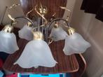 Luster met 5 kapjes, Huis en Inrichting, Lampen | Kroonluchters, Ophalen, Gebruikt