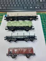 Roco Ho set van 4 goederenwagens, Hobby en Vrije tijd, Modeltreinen | H0, Gelijkstroom of Wisselstroom, Wagon, Ophalen of Verzenden