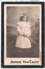 Mejuffer. Van Calck Joanna.  Brussel 1897 † Brussel 1906, Verzamelen, Bidprentjes en Rouwkaarten, Ophalen of Verzenden, Bidprentje