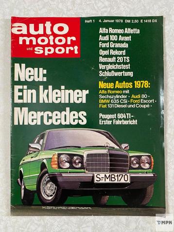 Auto Motor Und Sport Magazin 4 Januar 1978 #1 beschikbaar voor biedingen