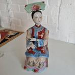 Superbe statue chinoise en porcelaine de Meissen, Antiquités & Art, Enlèvement ou Envoi