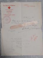Croix rouge+Mai 1940+Croix rouge de Belgique+lettre, Collections, Objets militaires | Seconde Guerre mondiale, Emblème ou Badge