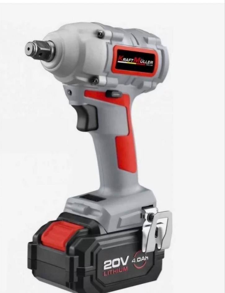 Professionele slagmoersleutel 633nm + 2x accu, Auto diversen, Autogereedschap, Nieuw, Ophalen of Verzenden