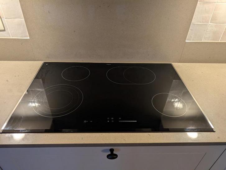 Keramische kookplaat Pelgrim, 80 cm breed, Elektronische apparatuur, Kookplaten, Gebruikt, Inbouw, Keramisch, 4 kookzones, Ophalen