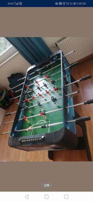 Opvouwbare kickertafelvoetbal + 8 ballen beschikbaar voor biedingen