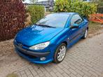 Peugoet 206 cabrio 2001 2.0L, Auto's, Voorwielaandrijving, Stof, Zwart, Cabriolet