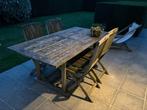 teak tuinmeubelen-GRATIS, Tuin en Terras, Ophalen, Gebruikt, 6 zitplaatsen, Teakhout