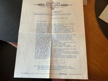 Oude brief van koffies BEUKELAER 1963 . Mooi bij verzameling, Enlèvement ou Envoi