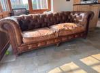 Chesterfield zetel, Ophalen, Gebruikt, Driepersoons, Leer