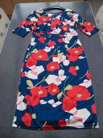 jurk nieuw Fever blauw met bloemen, rood wit 36 (of 38), Neuf, Enlèvement ou Envoi, Fever, Taille 36 (S)