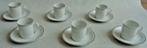 ARZBERG 431 PLATINUM 6x kop en schotel set H7xO6,5cm 15cl cu, Huis en Inrichting, Keuken | Servies, Verzenden, Zo goed als nieuw