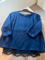 LIU JO blauwe blouse met kant - 3/4 mouw maat smal, Kleding | Dames, Ophalen of Verzenden, Gedragen, Maat 36 (S), Blauw