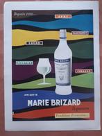 Oude Publiciteit MARIE BRIZARD liqueurs 35/26cm (France Illu, Overige typen, Zo goed als nieuw, Verzenden