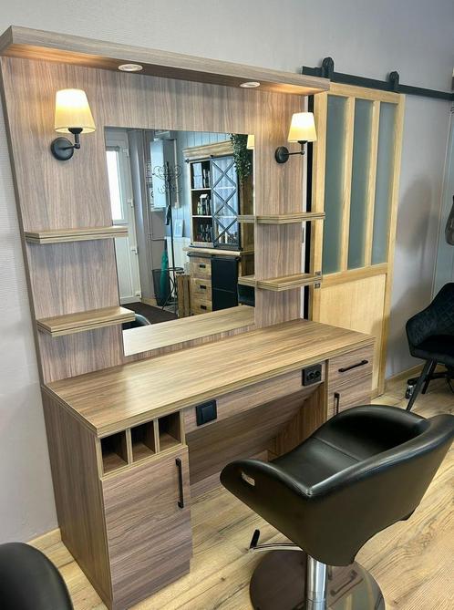 A vendre meuble barbier coiffure tres bel etat impeccable, Huis en Inrichting, Kasten | Overige, Zo goed als nieuw, Ophalen