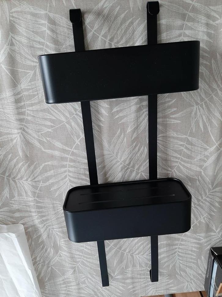 Douche wandrek zwart, Huis en Inrichting, Badkamer | Badtextiel en Accessoires, Nieuw, Zwart, Ophalen