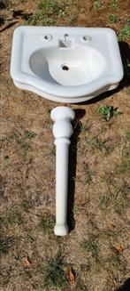 Lavabo art deco stijl met poot, Ophalen, Gebruikt, Wastafel