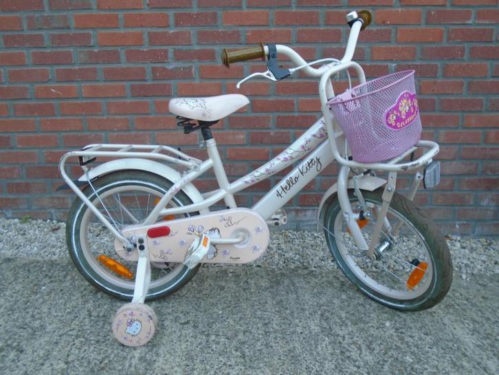 Kinderfiets '' Hello Kitty '', Fietsen en Brommers, Fietsen | Meisjes, Gebruikt, 16 inch, Ophalen