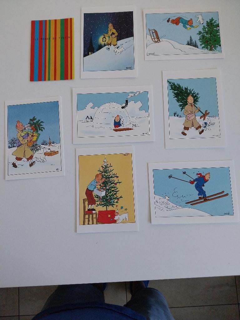 Kuifje kaarten, Verzamelen, Ophalen, Kuifje, Nieuw, Plaatje, Poster of Sticker