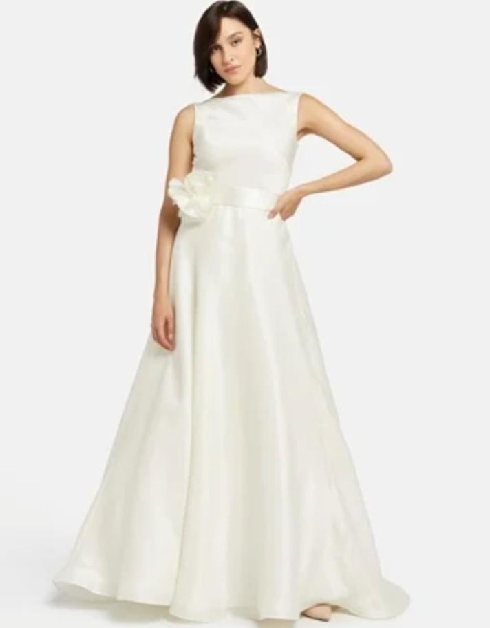 Echte zijden trouwkleed mt 42 italiaans Atelier Emé, Ophalen