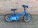stoere jongens fiets in goede staat blauw 16 inch, Fietsen en Brommers, Ophalen, Gebruikt, Handrem, Decathlon