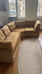 Vintage ribcord zetel sofa modulair, Ophalen, 250 tot 300 cm, Gebruikt, 75 tot 100 cm